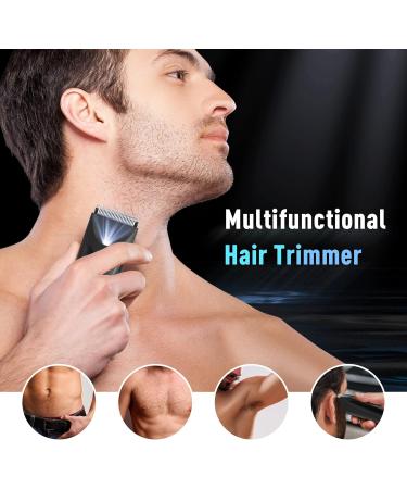 Premium Body Hair Trimmer for Men - Electric Razor for Pubic Armpits & Breasts with Charging Station - Buy Online on SooperMarket.com