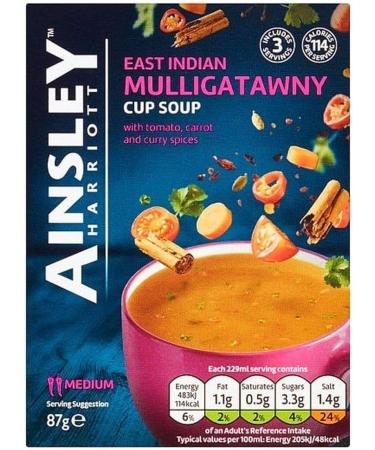 Ainsley Harriott Goan Spiced Chicken Cup Soup 66g Caribbean Cup Soup 60g East Indian Mulligatawny Cup Soup 87g & Scottish Chicken & Leek Cup Soup 60g (8 Pack Mixed Bundle) - Buy Online on SooperMarket.com