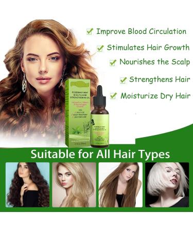 Rosemary Oil for Hair Growth - Essential Oil & Scalp Treatment for Men & Women | Nourishes & Reduces Hair Loss - 59ML - Buy Online on SooperMarket.com