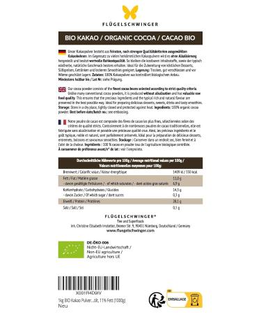 Buy 1kg Organic Cocoa Powder - 100% Natural Raw & De-Oiled No Additives Sugar-Free Ideal for Healthy Baking | International Shipping - Buy Online on SooperMarket.com