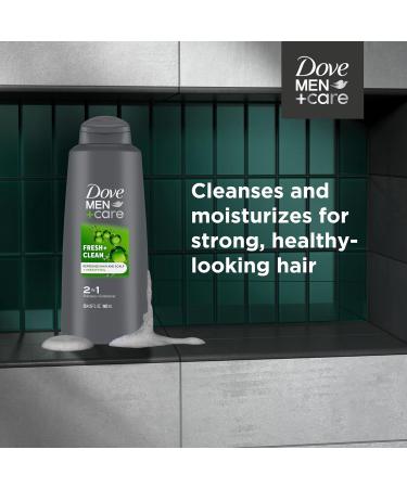 DOVE MEN + CARE 2-in-1 Shampoo & Conditioner - Fortifying Fresh & Clean with Caffeine 20.4 oz | Strengthen & Nourish Hair - Buy Internationally - Buy Online on SooperMarket.com