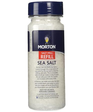 Morton Sea Salt Mill Refill 14 oz Canister - Pack of 2 | Finest Quality Sea Salt Crystals - Buy Online on SooperMarket.com