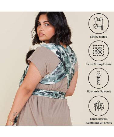 Freerider Co. Stretchy Baby Wrap Carrier | Premium Tencel Fabric | Certified Hip Healthy | Newborn to 30lbs | Ergonomic Design | Verte Color - Buy Online on SooperMarket.com