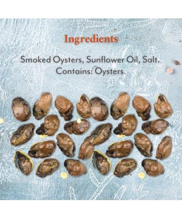 Roland Foods Smoked Medium Oysters in Oil - Wild Caught - 3 oz (Pack of 1) - Buy Online on SooperMarket.com