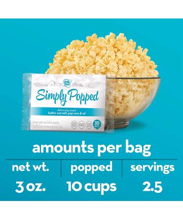 JOLLY TIME Simply Popped Natural Microwave Popcorn | Non-GMO & Palm Oil-Free | 3-Count Box (Pack of 4) Butter Flavor 3 oz (Pack of 12) - Buy Online on SooperMarket.com