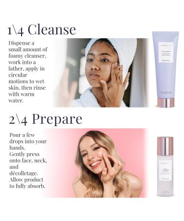 Monat BE BALANCED System for Normal & Combination Skin - Brighten & Renew with Foamy Cleanser Revitalizing Essence Age Control Nectar & Lightweight Moisturizer - Shop Internationally - Buy Online on SooperMarket.com