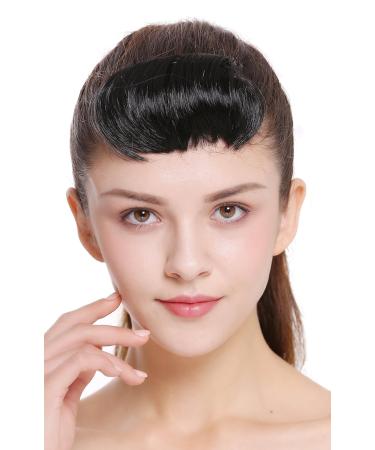 WIG ME UP TYP-760-1 Clip-In Micro Bangs - Short Straight Curved Black Hairpiece for Instant Style - Buy Online on SooperMarket.com