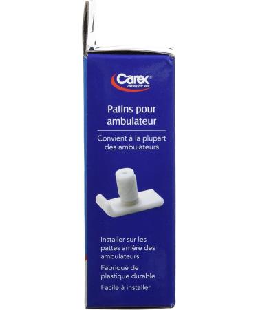 Carex Walker Glides - Universal Walker Skis Glides - Skis For Walkers Fits Most Walkers Includes 1 Pair(2 Glides) 1 1/8 Inch - Buy Online on SooperMarket.com