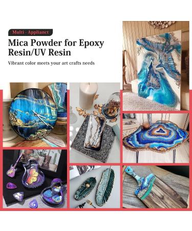 30 Colors Mica Powder for Epoxy Resin - Natural Pigment Dye for Cosmetics, Paint, Soap, Nail Polish, Candles & More - 5g Set - Buy Online on SooperMarket.com