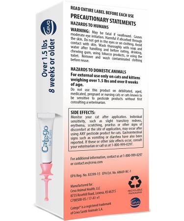 Catego Flea & Tick Control for Cats - Single Dose | Fast-Acting Treatment - Buy Online on SooperMarket.com