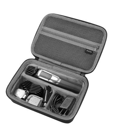 ProCase Hard Travel Case for Philips Norelco Multigroom Series 3000 5000 7000 MG3750 MG5750/49 MG7750/49 Men's Electric Trimmer Shaver and Attachments Father's Day Gift -Black
