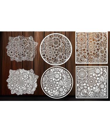 10 Pack 4 Mil CLEAR Mylar Stencil Sheets 12x12 - Reusable Blank Stencils for Cricut Vinyl Cutting Machine - 10 Pack Clear 4mil 12x12 Sheets - Buy Online on SooperMarket.com
