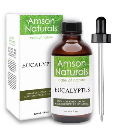 Eucalyptus Essential Oil 4oz / 120 ml -100% Pure & Natural by Amson Naturals