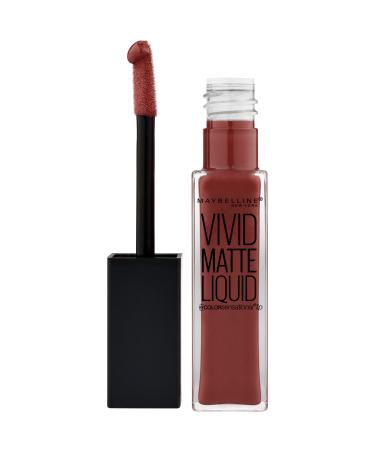 Maybelline Color Sensational Vivid Matte Liquid Lipstick  Coffee Buzz  0.26 fl. oz. 0.26 Fl Oz (Pack of 1) Coffee Buzz