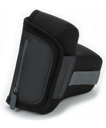 USA GEAR Black Neoprene DSLR SLR Camera Sleeve Case with Belt Loop and Accessory Storage - Compatible with Nikon D3400, Canon EOS Rebel SL2, Pentax K-70 | Protective Holster for Camera - Buy Online on SooperMarket.com