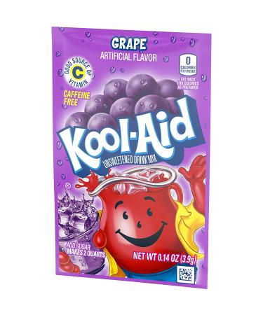 Kool-Aid Unsweetened Caffeine Free Grape Zero Calories Powdered Drink Mix - 1 Pitcher Packet - Buy Online on SooperMarket.com