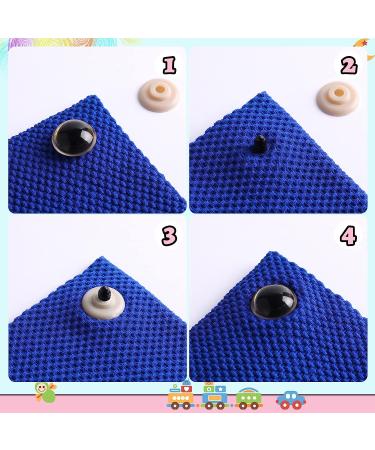 360 Pcs Large Plastic Safety Eyes 12-30mm for DIY Plush Animals and Doll Making - Buy Online on SooperMarket.com