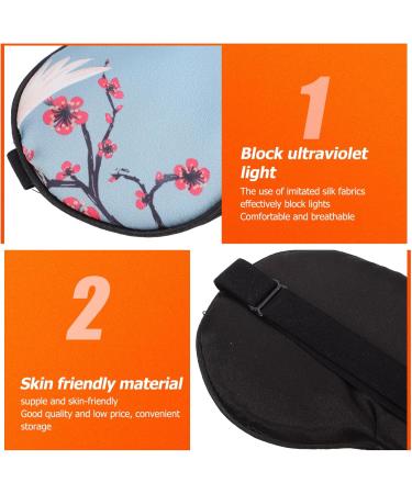 Buy NOLITOY 2pcs Printed Sleep Mask - Hot Cold Eye Patch & Blindfolds for Travel Naps | Silk Adjustable Goggles for Ultimate Comfort - Buy Online on SooperMarket.com