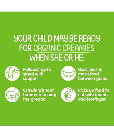 Happy Family Organics Organic Creamies - Freeze-Dried Veggie & Fruit Snacks with Coconut Milk | Apple, Spinach, Pea & Kiwi 1 oz - Buy Online on SooperMarket.com