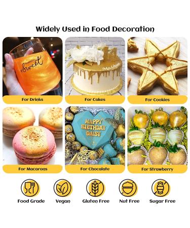 Inoceris Edible Glitter Luster Dust - Vegan, Food Grade Shimmer for Drinks, Cakes, and Desserts - Purple 4g - Buy Online on SooperMarket.com