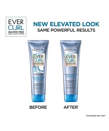 L'Oreal EverCurl Hydracharge Sulfate-Free Shampoo with Coconut Oil - 8.5 oz | Curly Hair Care - Buy Online on SooperMarket.com