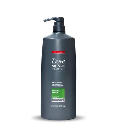 Dove Men+Care Fortifying 2 in 1 Shampoo and Conditioner for Normal to Oily Hair Fresh and Clean with Caffeine Helps Strengthen and Nourish Hair 40 oz