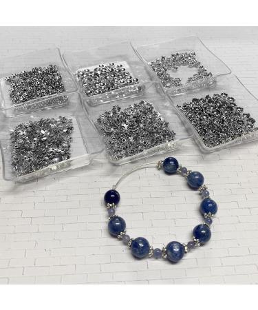 600Pcs Antique Silver Spacer Bead Caps - Bali Style Tibetan Flower Beads for Jewelry Making - Buy Online on SooperMarket.com