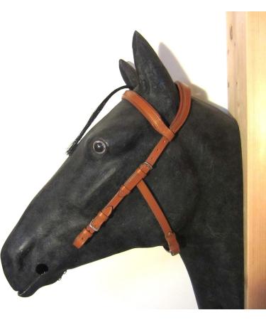 PS Horse Articles Anatomic Bridle Arrimar - Bitless & Snaffle Headpiece for Cob - Cognac-Hazelnut Color | International Shipping - Buy Online on SooperMarket.com