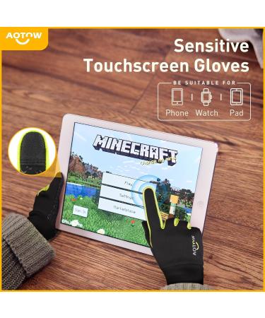 Children's Winter Cycling Gloves | Touchscreen Slipproof Windproof & Warm for Hiking & Riding | XL Yellow - Buy Online on SooperMarket.com