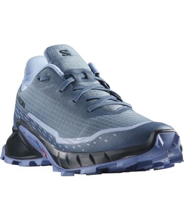 Salomon Women's Alphacross 5 Hiking Shoe - EU 40 Bering Sea Carbon Blue Heron | International Shipping Available - Buy Online on SooperMarket.com