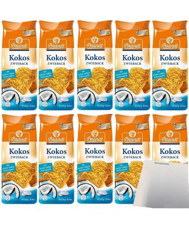 Brandt Genuss Zwieback Coconut VPE (10x225g pack) + usy block