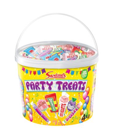 Swizzels Party Treats Extra Large Sweets Tub - A Large Assortment of Delicious and Fruity Sweets & Lollies Perfect for Parties - Bulk Sweets Tub 4kg