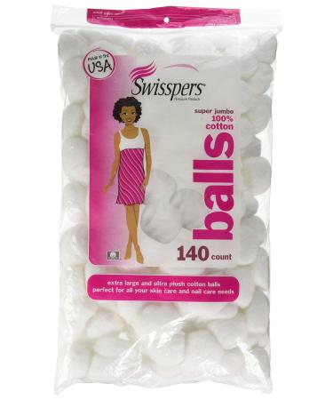 Swisspers Cotton Balls - 140 ct
