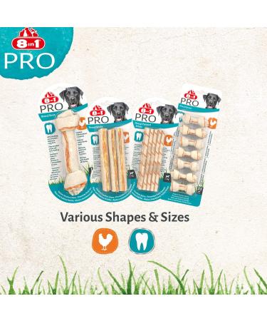 8in1 Pro Dental Twisted Sticks - healthy chew sticks for dogs for dental care 35 pieces (pack of 1) Dental 190 g (Pack of 1) - Buy Online on SooperMarket.com