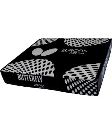 Butterfly Europa Professional Table Tennis Net Set - 72 Long - Fits Tables Up to 1.5 Thick - Adjustable Height & Tension - Buy Online on SooperMarket.com
