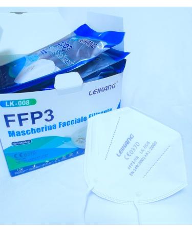 Leikang FFP3 Certified 5-Layer Protective Mask - 20 Pack | High BFE 98% | Dust & Particle Protection - Buy Online on SooperMarket.com