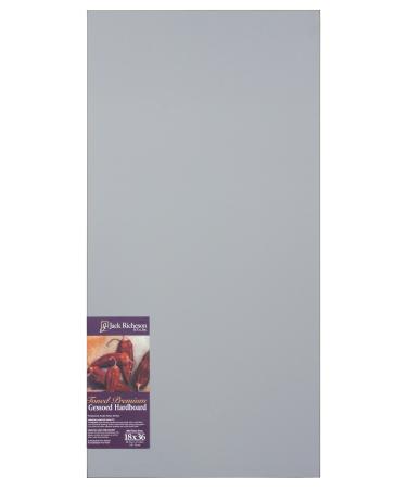 Jack Richeson Richeson Mid Grey Toned Gessoed 1/8 Hardboard 18x36