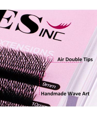 VEYES YY Lash Extensions C & D Curl 9-15mm Mixed Length Premade Volume Eyelash Fans Professional Lash Extension Supplies Matte Black(YY-Shape 0.07 C-curl 9-15mm) - Buy Online on SooperMarket.com