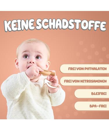 Buy Baby Nom Bite Ring - BPA-Free Cooling Dental Aid & Gripping Toys for Teething Babies - Buy Online on SooperMarket.com