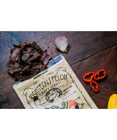 Righteous Felon Biltong Beef Jerky Variety Pack - Keto, Paleo, Gluten Free | High Protein, Hormone Free South African Style Snack - 3 Count (2oz bags) - Buy Online on SooperMarket.com