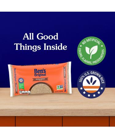 BEN'S ORIGINAL Whole Grain Brown Rice 2 lb Bag - Pack of 1 - Buy Online on SooperMarket.com