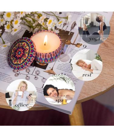 Aromatherapy Gift Set - 6-Pack Fragrance Candles with Rose Lavender Vanilla & More | Natural Soy Wax | Relaxing Stress Relief & Travel Gifts for Women - Buy Online on SooperMarket.com