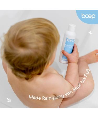 Boep 2-in-1 Baby Shampoo & Shower Gel | Organic Aloe Vera | Sulfate & Paraben-Free Natural Baby Care (150ml) - Buy Online on SooperMarket.com