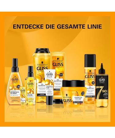 GLISS Express Repair Reneration Oil - 2 x 200 ml | Hair Care for Damaged Strain Hair | Heat Protection Up to 230 C - Buy Online on SooperMarket.com