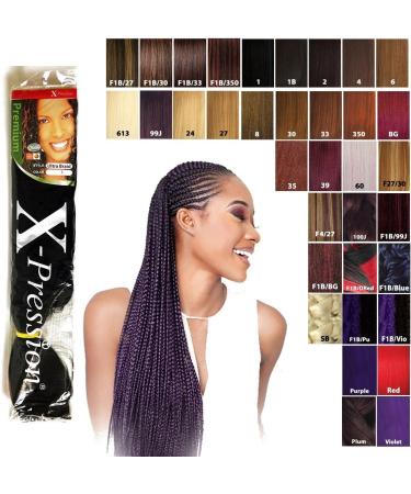 X-pression Ultra Braid Artificial Hair Extension #1B Approx. 210cm (3 PCS OFFER) Natural Black 210 cm (Pack of 3) - Buy Online on SooperMarket.com