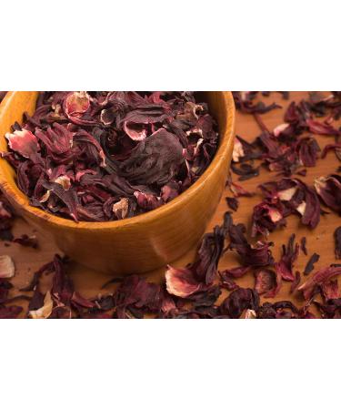 Premium African Hibiscus Flowers Tea - 100% Pure Loose Leaf for Healthy Living - 200g (Pack of 1) - Buy Online on SooperMarket.com