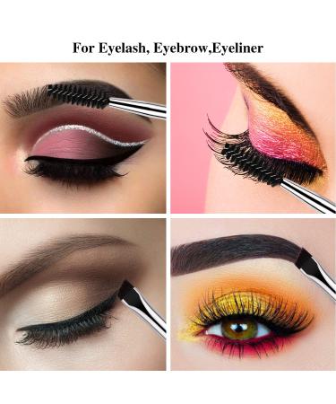 Beili Duo Eyebrow & Eye Brush Set - Precision Eyelash Mascara Brush for Flawless Makeup Application | 2pc BA18 - Buy Online on SooperMarket.com