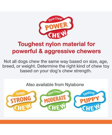 Nylabone Power Chew Textured Ring Dog Toy â€“ Tough Chew for Aggressive Chewers, Bold Flavor, Made in USA - Buy Online on SooperMarket.com