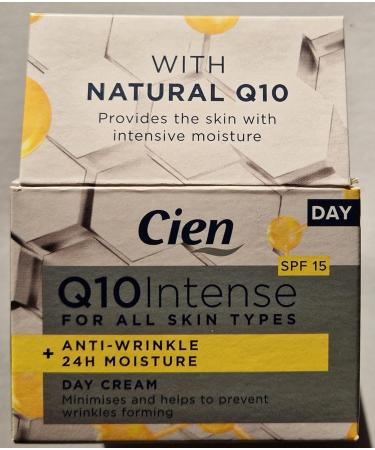 Cien Anti-Wrinkle Day Cream with Q10 & Vitamin E | UV Protection | 50 ml - Buy Online - International Shipping - Buy Online on SooperMarket.com