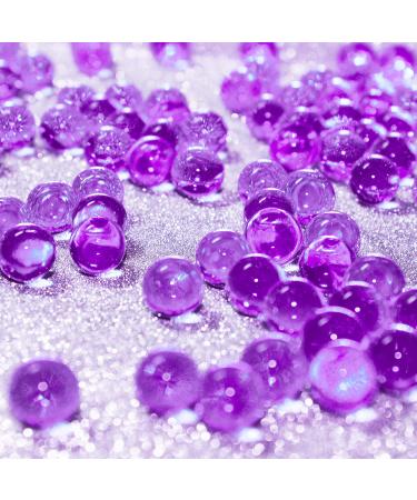 Hicarer 10000 Pieces Vase Filler Beads Gems Water Gel Beads Growing Crystal Pearls Wedding Centerpiece Decoration (Purple)